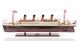 10 Black And Red Solid Wood Hand Painted 1912 Rms Titanic Small Model Boat