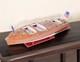10 Wood Brown Solid Wood Hand Painted Model Boat Tabletop Sculpture