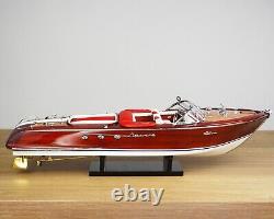 116 Riva Aquarama Wood Model Boat Handcrafted Model Ship Italian Speed Boat 21