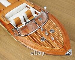 116 Riva Aquarama Wooden Model Boat 21 Handmade Wooden Ship Model for Decor