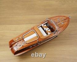 116 Riva Aquarama Wooden Model Boat 21 Handmade Wooden Ship Model for Decor