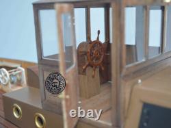 118 German Steam Boat 720mm 28 Wooden RC Model Kit