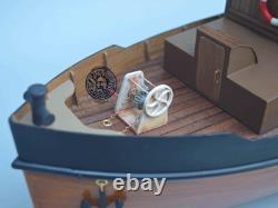 118 German Steam Boat 720mm 28 Wooden RC Model Kit