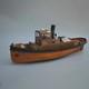 118 German Steam Tug Boat Holger 720mm 28 Inch Wooden Rc Ship Model Kit