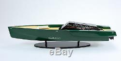 118 Wally Power Luxury Motor Yacht Handcrafted Wooden Race Boat Model