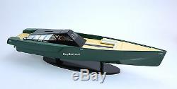 118 Wally Power Luxury Motor Yacht Handcrafted Wooden Race Boat Model