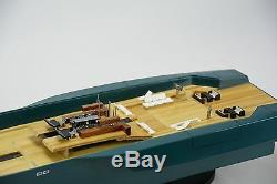 118 Wally Power Luxury Motor Yacht Handmade Wooden Race Boat Model
