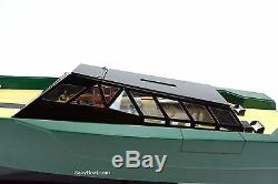 118 Wally Power Luxury Motor Yacht Handmade Wooden Racing Boat Model