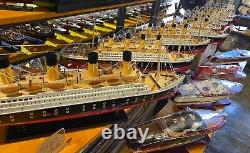 1440 RMS Titanic Wooden Model Ship White Star Line 23 60CM Nautical Decoration