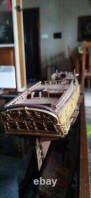 150 Ship Wooden Model Royal Caroline 1749 wood battle ship British Boat Scale