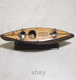 16 Chris Craft Triple Cockpit Assembled Mohogany Model Classic Speed Boat
