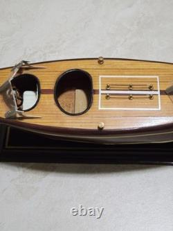 16 Chris Craft Triple Cockpit Assembled Mohogany Model Classic Speed Boat