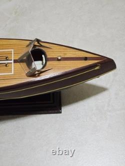 16 Chris Craft Triple Cockpit Assembled Mohogany Model Classic Speed Boat