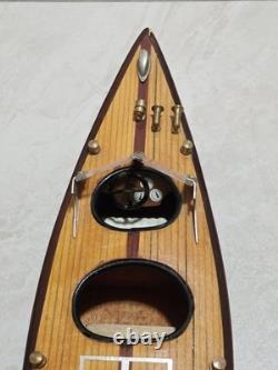 16 Chris Craft Triple Cockpit Assembled Mohogany Model Classic Speed Boat