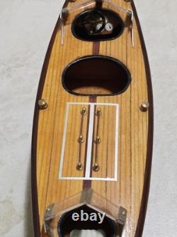 16 Chris Craft Triple Cockpit Assembled Mohogany Model Classic Speed Boat