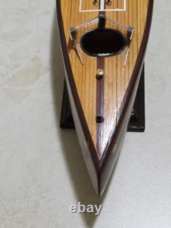 16 Chris Craft Triple Cockpit Assembled Mohogany Model Classic Speed Boat