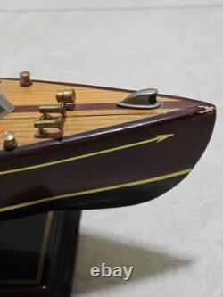 16 Chris Craft Triple Cockpit Assembled Mohogany Model Classic Speed Boat