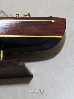 16 Chris Craft Triple Cockpit Assembled Mohogany Model Classic Speed Boat