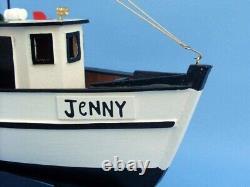 16 FISHING BOAT MODEL Forrest Gump Jenny Wooden Replica Shrimp Ship Assembled