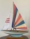 16 Model Wood Sailboat Sailing Boat Quality Wood Home Decor 20.5 Tall-colorful