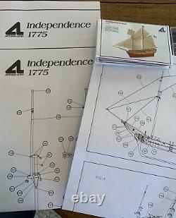 1775 Independence War Schooner Wooden Model by Artesania Latina Vintage 2005