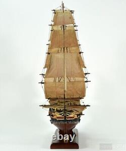 1799 USS Essex Tall Sailing Ship Model 32 Handcrafted Wooden Ship Model, 34 L