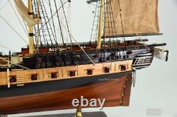 1799 USS Essex Tall Sailing Ship Model 32 Handcrafted Wooden Ship Model, 34 L