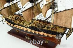 1799 USS Essex Tall Sailing Ship Model 32 Handcrafted Wooden Ship Model, 34 L