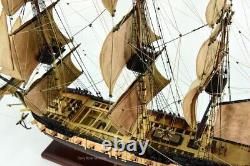 1799 USS Essex Tall Sailing Ship Model 32 Handcrafted Wooden Ship Model, 34 L