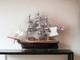 17 Brown Wood And Metal Hand Painted Cutty Sark Model Boat Tabletop Sculpture