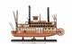 17 Wood Brown Solid Wood Hand Painted King Of Mississippi Model Boat