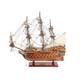 18 Wood Brown Solid Wood Hand Painted San Felipe 1690 Small Model Boat