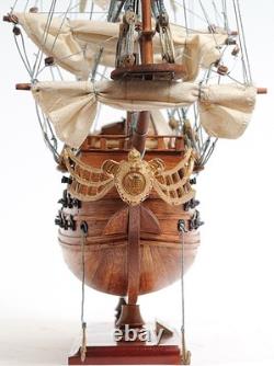 18 Wood Brown Solid Wood Hand Painted San Felipe 1690 Small Model Boat