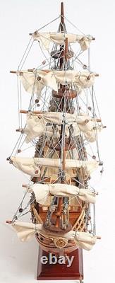 18 Wood Brown Solid Wood Hand Painted San Felipe 1690 Small Model Boat