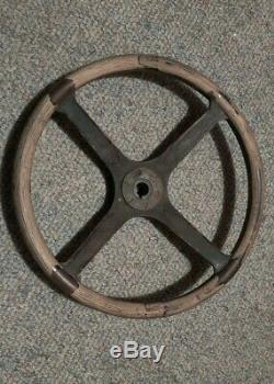 1920's ALL WOOD STEERING WHEEL Original 17 vintage lincoln chrysler cadillac