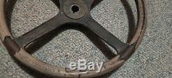 1920's ALL WOOD STEERING WHEEL Original 17 vintage lincoln chrysler cadillac