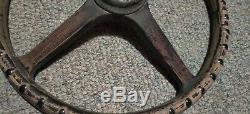 1920's ALL WOOD STEERING WHEEL Original 17 vintage lincoln chrysler cadillac