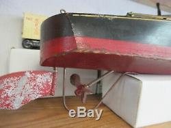 1920's Seaworthy Boats Flying Yankee Model 68 Wood Wind-Up Excellent