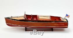 1930 Chris Craft Mahogany Runabout 36 Wooden Boat Model Scale 18 RC Ready