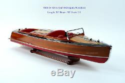 1930 Chris Craft Mahogany Runabout 36 Wooden Classic Boat Model Scale 18