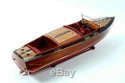 1930 Chris Craft Mahogany Runabout 36 Wooden Classic Boat Model Scale 18