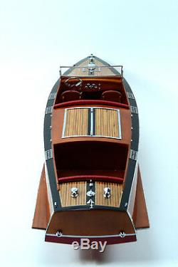 1930 Chris Craft Mahogany Runabout 36 Wooden Classic Boat Model Scale 18