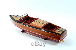 1930 Chris Craft Mahogany Runabout 36 Wooden Classic Boat Model Scale 18