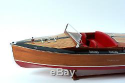 1930 Chris Craft Mahogany Runabout 36 Wooden Classic Boat Model Scale 18