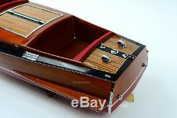 1930 Chris Craft Mahogany Runabout 36 Wooden Classic Boat Model Scale 18