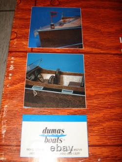 1930 Chris-Craft Mahogany Runabout Dumas #1230 36 Kit. 100% Complete