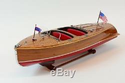 1940 Chris Craft Barrel Back Mahogany Runabout Classic Boat Model 28.5 RC Ready