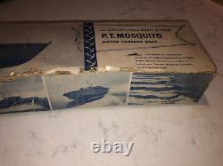 1945 WWII Elco Varney 3/16 PT Boat Model Kit, Orig Box Directions Complete Rare