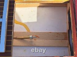 1949 CHRIS CRAFT RACING RUNABOUT WOODEN 2 COCKPIT 29 BUILT BOAT MODEL With STAND