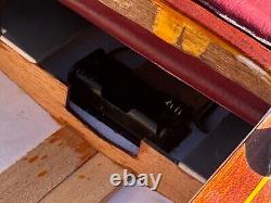 1949 CHRIS CRAFT RACING RUNABOUT WOODEN 2 COCKPIT 29 BUILT BOAT MODEL With STAND